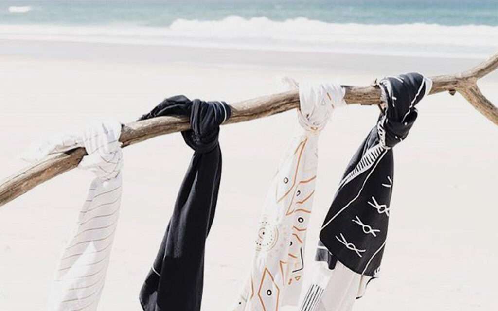 Heels Agency Editor Demi Karan Salt Living Beach Towels