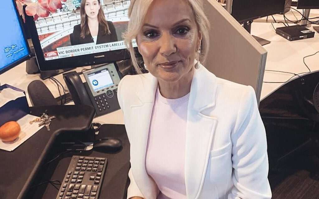 Heels Agency Editor Demi Karan Heels Agency Karen Gee Fashion Designer Founder Sandra Sully Wearing Karen Gee Chifley Square Sydney