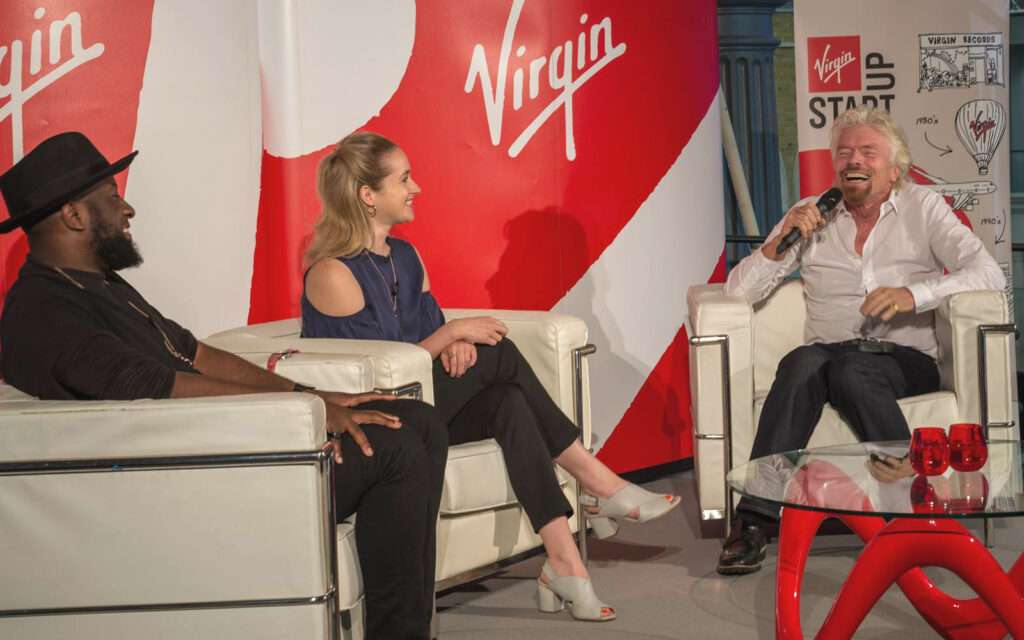 Heels Agency Founder Editor Demi Karan Interview with Richard Branson Virgin Startup Foundation