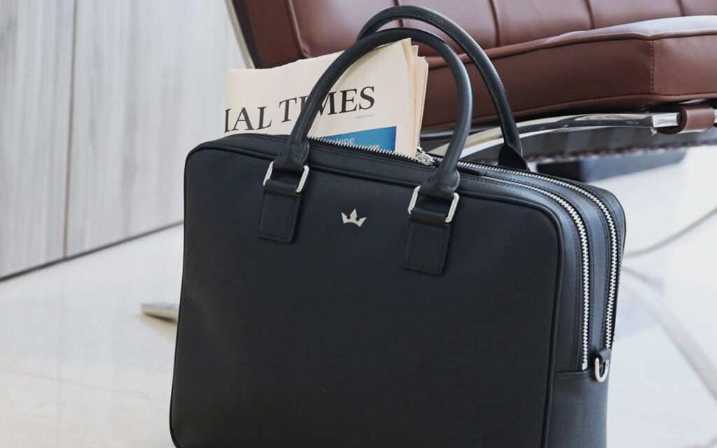 Heels Agency Editor Demi Karan Roderer Stylish Leather Goods for Work Bag for Men