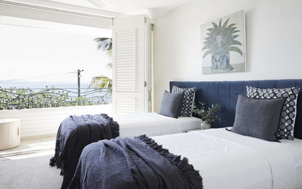 Heels Agency Editor Demi Karan Watermark at Wategos Luxury Accommodation Wategos Beach Byron Bay Bedroom