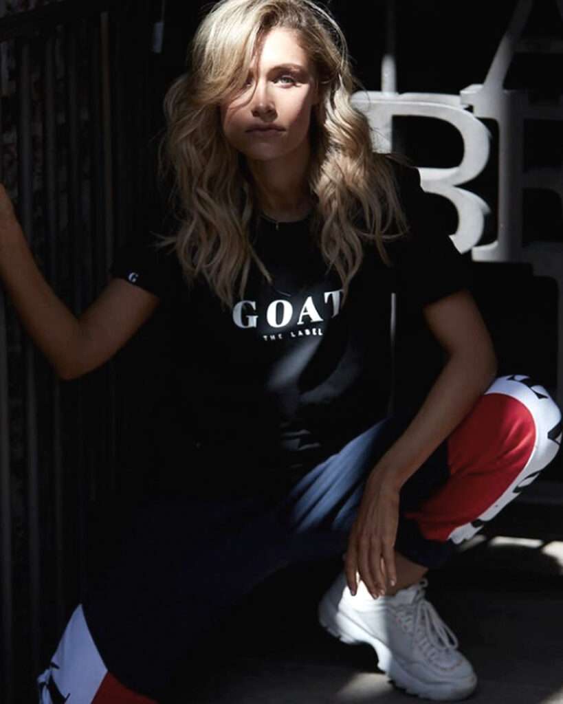 Heels Agency Editor Demi Karan Goat the Label Women's Active Wear Fashion Brand