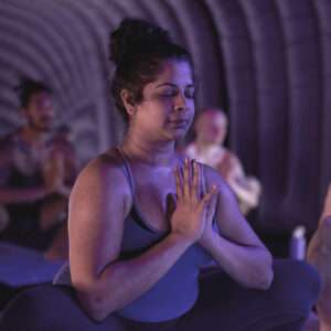 Heels Agency Editor Demi Karan Hotpod Yoga Class Pack
