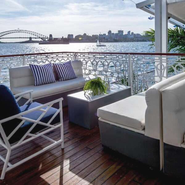 Heels Agency Editor Demi Karan SeaDeck Cruise Bar Sydney Harbour VIP Guest Package Venue