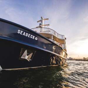 Heels Agency Editor Demi Karan SeaDeck Cruise Bar Sydney Harbour VIP Guest Package Vessel
