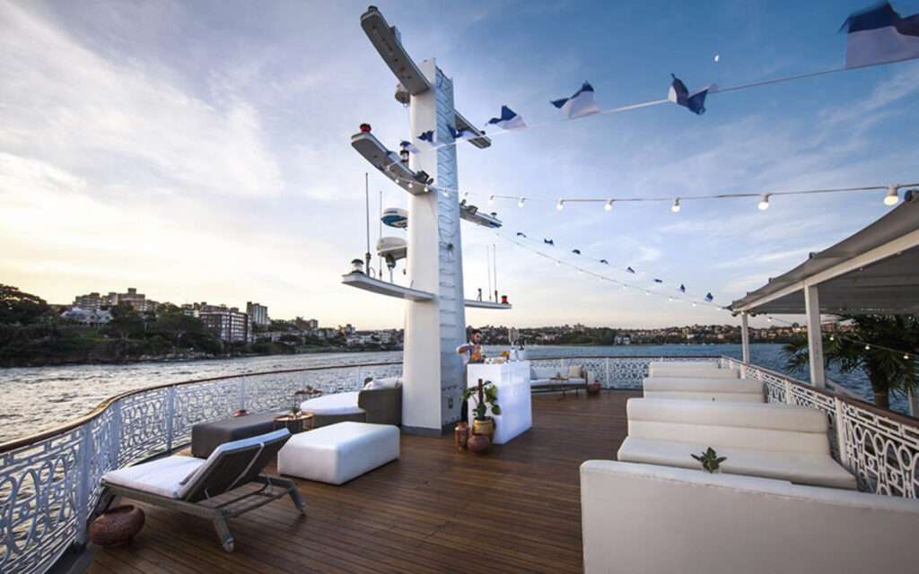 Heels Agency Editor Demi Karan SeaDeck Sydney Harbour Private Venue Bar