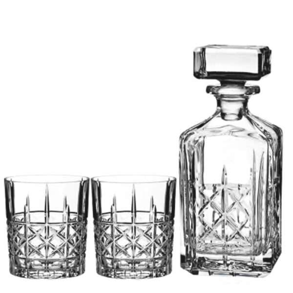 Heels Agency Editor Demi Karan Pamper Hamper Gifts for Him Waterford Decantor & Linkwood Whisky Luxury Gift Waterford Set