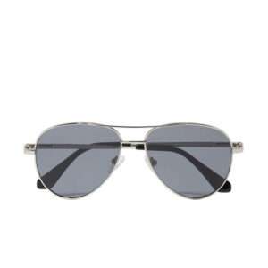 Heels Agency Editor Demi Karan Roderer James Aviator Silve Grey Sunglasses