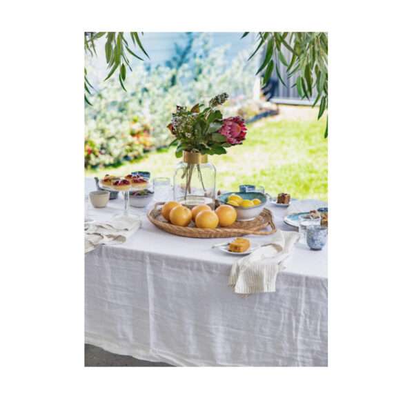 Heels Agency Editor Demi Karan Salt Living Linen Table Cloth