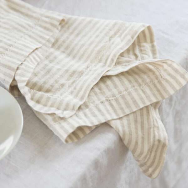 Heels Agency Editor Demi Karan Salt Living Linen Table Cloth & Napkins