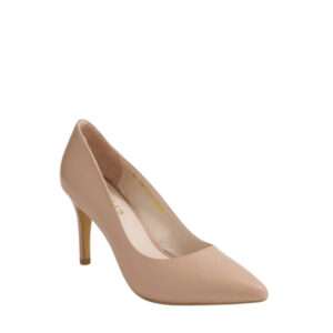 Midas: Berri Nude Leather Pump Heels - Image 2