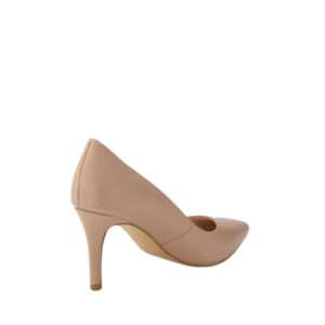 Midas: Berri Nude Leather Pump Heels - Image 4