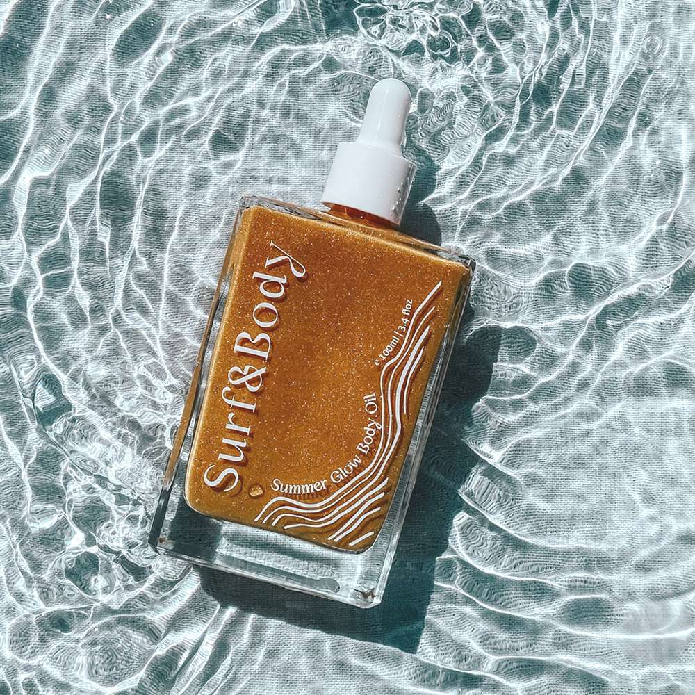 Heels Agency Feature Surf n Body Summer Glow Shimmering Body Oil ed-it.co flaunt.media Founder Demi Karan Tanning Drops Amalfi Parfum