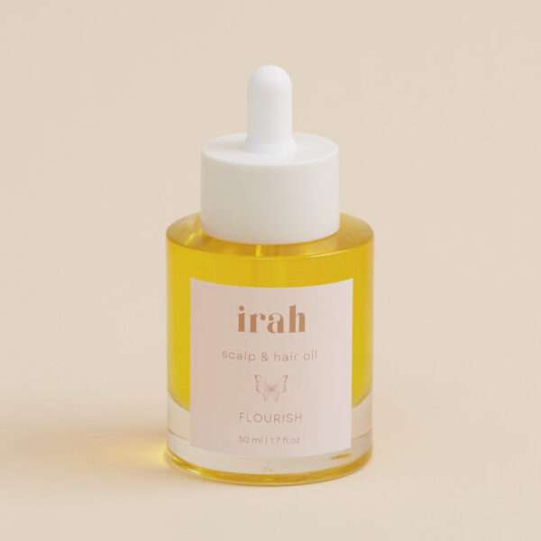 Heels Agency Flourish & Soothe Scalp & Hair Oil Haircare irah Hair ed-it.co flaunt.media Founder Demi Karan