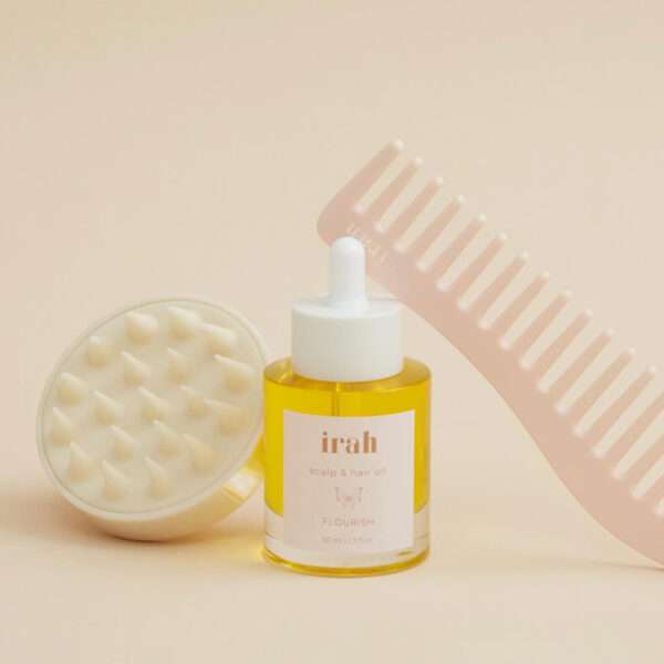 Heels Agency Flourish & Soothe Scalp & Hair Oil Haircare irah Hair ed-it.co flaunt.media Founder Demi Karan