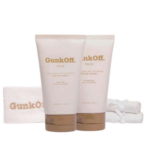 Heels Agency GunkOff Skincare Melting Balm Cleanser Hydrating Gel Cleanser Duo Set ed-it.co flaunt.media Founder Demi Karan