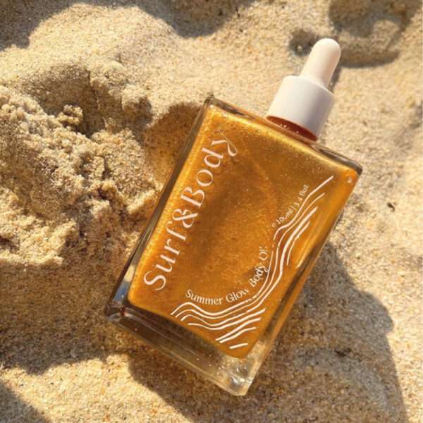 Heels Agency Feature Surf n Body Summer Glow Shimmering Body Oil ed-it.co flaunt.media Founder Demi Karan